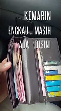 Detik detik hilangnya semua uang dalam dompet 🤔