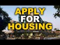 How to apply to uci housing  first year