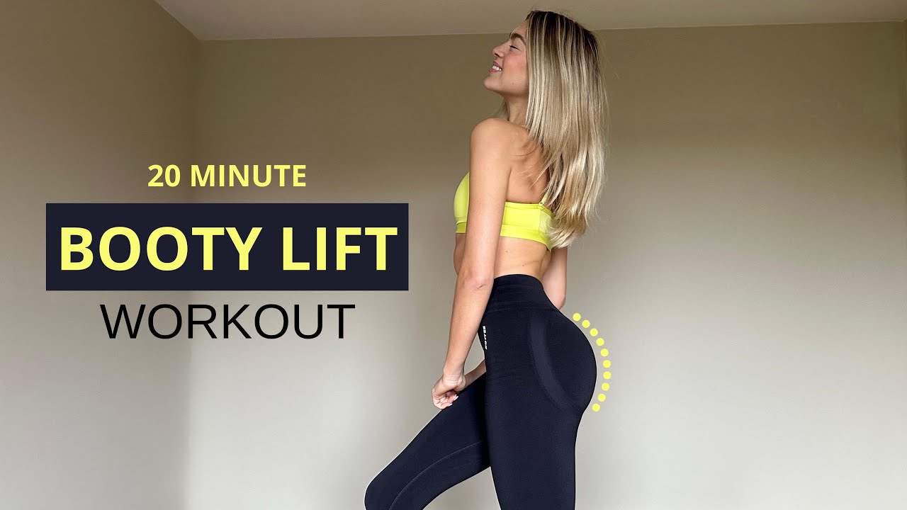 20 MIN. BOOTY LIFT WORKOUT - round your butt & pump it, No Equipment