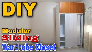 DIY | Paano Gumawa ng Sliding Wardrobe Closet | Modular Cabinet | Sliding Cabinet | chitman channel