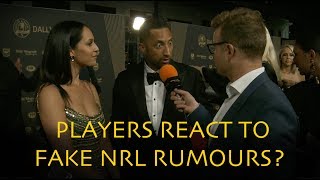 Players React To Fake NRL Rumours At The Dally M Awards | Triple M