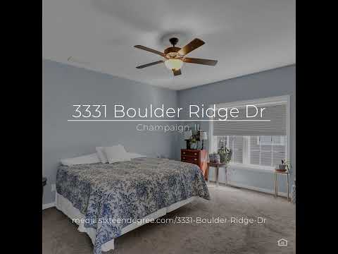 3331 Boulder Ridge Dr, Champaign, IL home video tour