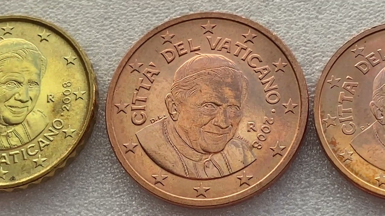 Euro Cent 2008 Vatican coins 