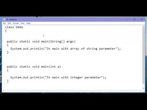 how to overload and override main method
