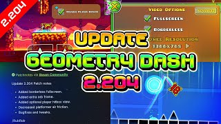 ¡ROBTOP LO VUELVE A HACER! ACTUALIZACIÓN DE TEXTURAS😎 ¡NEW UPDATE GEOMETRY DASH 2.204 Y MÁS!