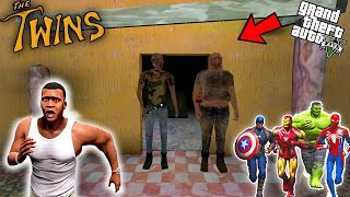 Franklin and Avengers Door Escape - The Twins Horror Game in GTA 5 | GTAV AVENGERS