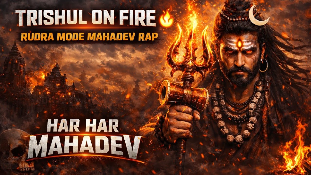 TRISHUL ON FIRE 🔥 | Rudra Mode Mahadev Rap | Har Har Mahadev | New Rap 2026