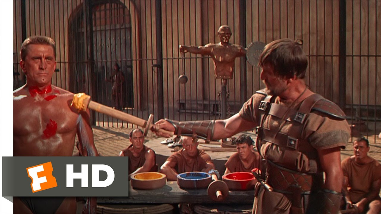 Spartacus 310 Movie CLIP   Gladiator Training 1960 HD