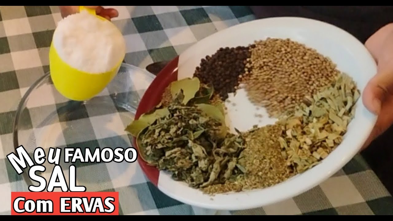 SAL COM ERVAS, 🌿 para TEMPERAR TUDO 😋💚