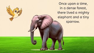 Full The elephant and the sparrow story l  animals short story English l animals  English story l story News