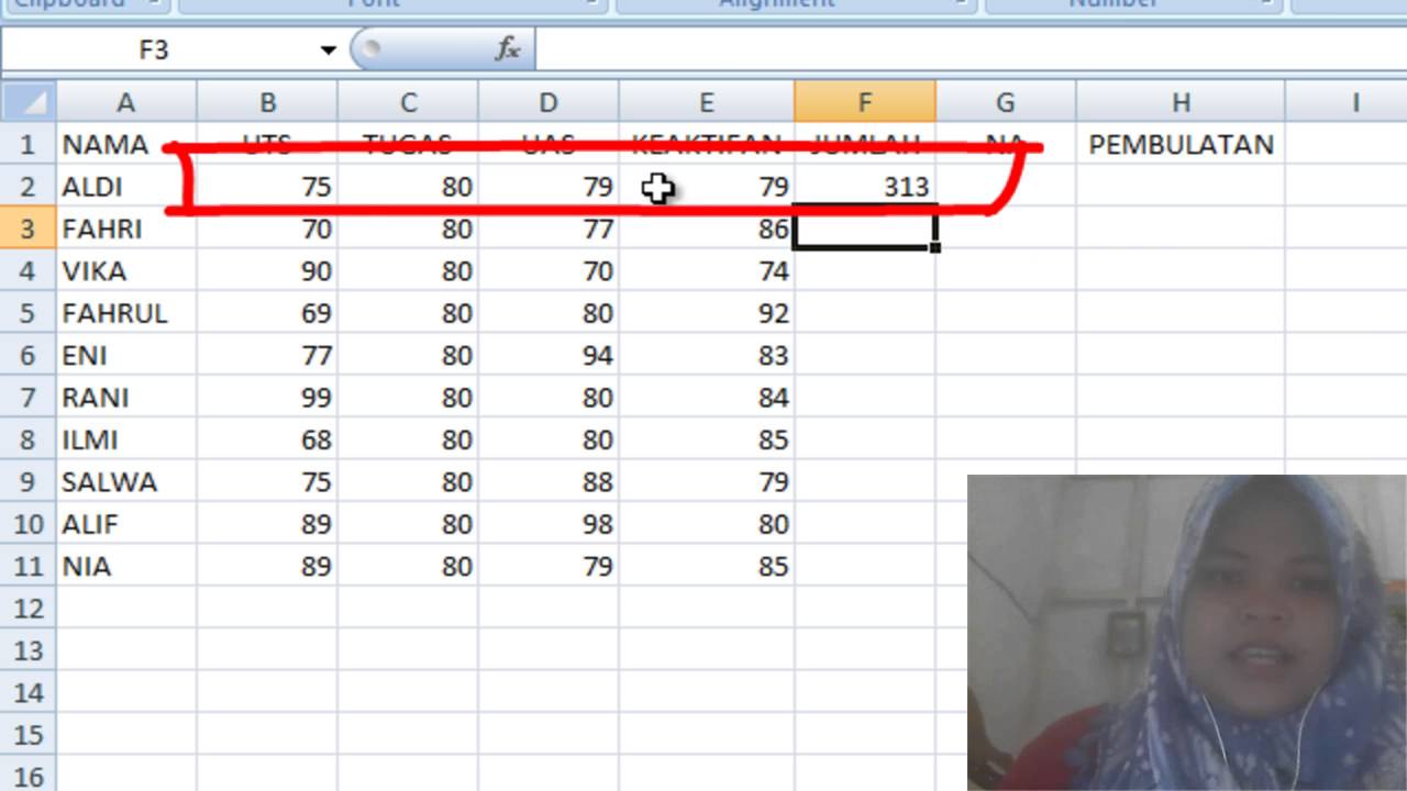 Rumus Mencari Nilai Akhir Di Excel - Excel dan Rumus Microsoft Excel