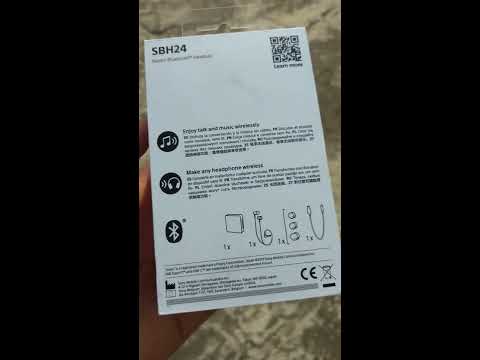 Sony SBH24 bluetooth headset unboxing and review 2017
