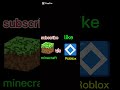 minecraft subs and roblox subs#shortvideo #minecraft #viralshorts