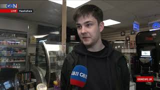 'Everything is going up' | Bradley Harris speaks to shop assistant in Hawkshaw about cost of living