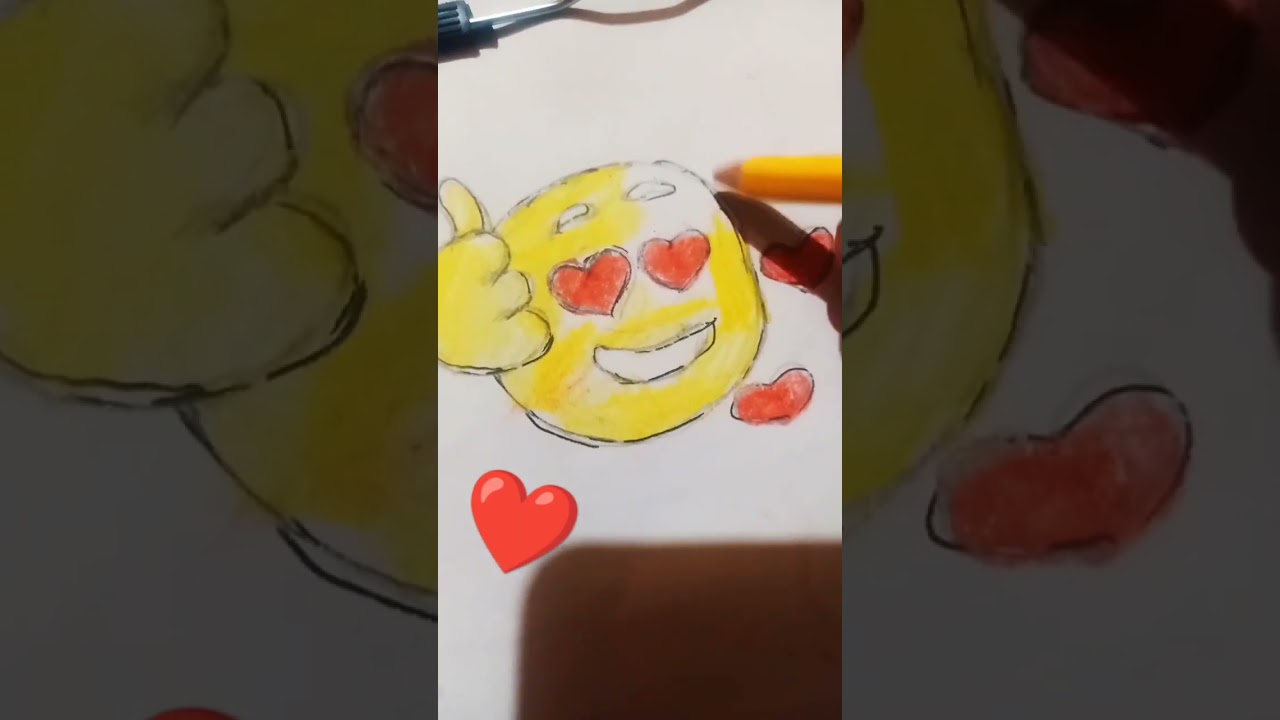 wow emoji  😲❤️ drawing  surprise face emoji