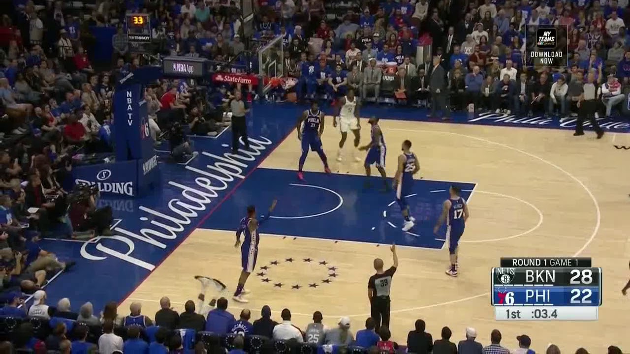 NBA, playoff 2019, 76ers vs. Nets, Round 1, Game 1, Move 11, DeMarre