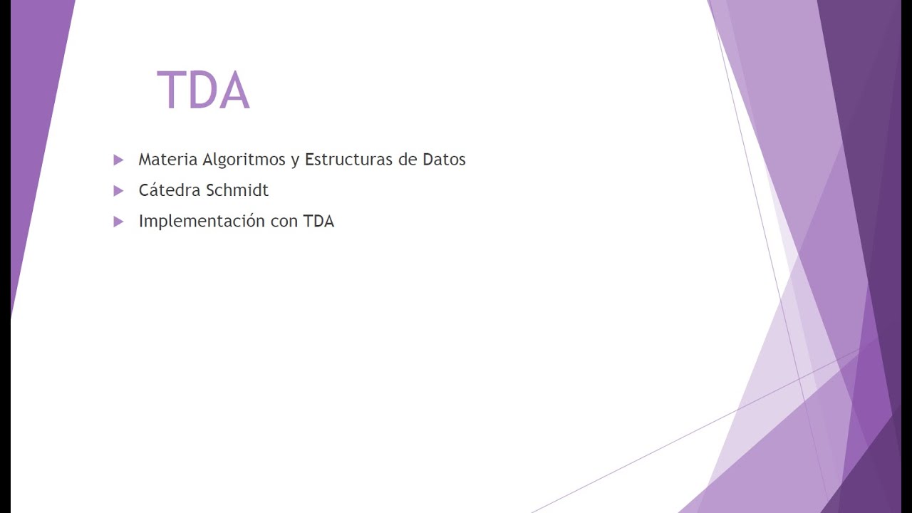 2024 - 2C - Jueves - Semana 03 - Clase 06 - TDA - YouTube