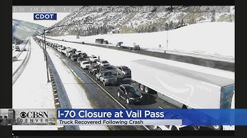 Interstate 70 Reopens At Vail Pass After Amazon Truck Crash Investigation
