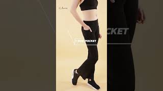 Clovia Flared Yoga Pants With Pockets