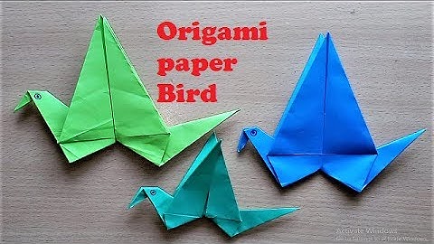 Making Origami Flapping Bird Step by Step - Origami Paper Bird