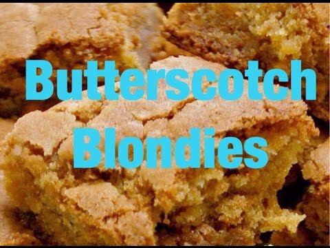 Butterscotch Blondies