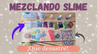 ¡Mezclando SLIME con muchos accesorios, brillos y más