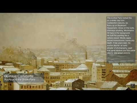 Gustave Caillebotte – Rooftops in the Snow Paris - 2 Hour Screensaver