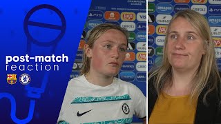 "I CAN'T ASK ANY MORE FROM THE PLAYERS" | Emma Hayes & Erin Cuthbert | Barcelona 1-1 Chelsea UWCL