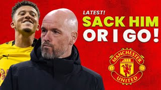 SANCHO WANTS MAN UNITED TO SACK ERIK TEN HAG IF HE IS TO RETURN! #manchesterunited #football