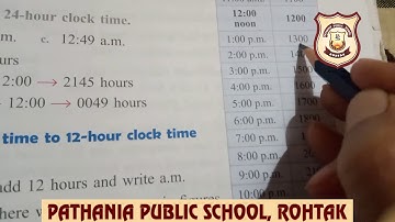 Pathania World Campus class 4 Mathematics ch-12 Time