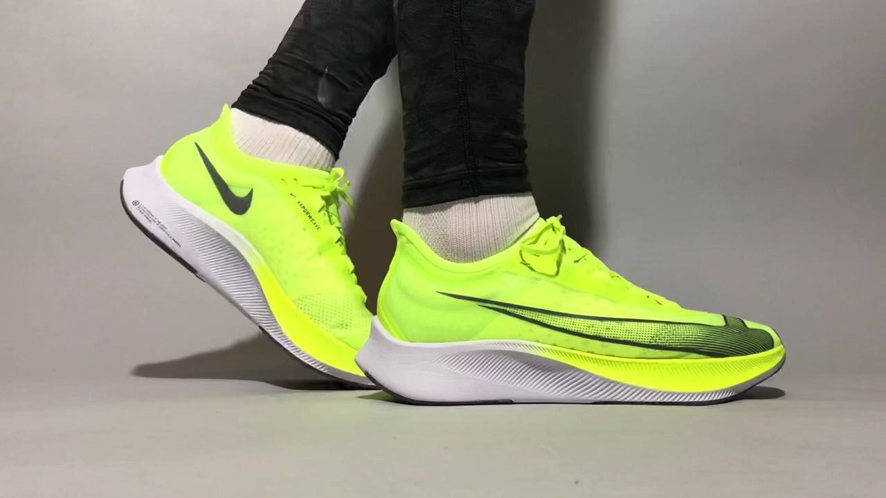Nike Zoom Fly 3 Volt AT8240-700 on feet 