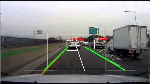 Lane and vehicle detection with distance estimation by mono camera (2)