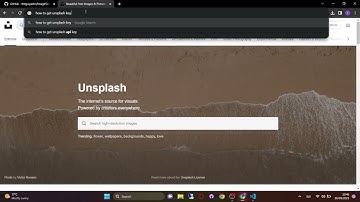 How to get Unsplash API key