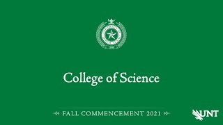 Science | UNT Commencement Fall 2021