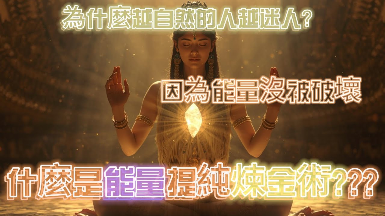 為什麼越自然的人越迷人？因為能量沒被破壞什麼是能量提純煉金術///