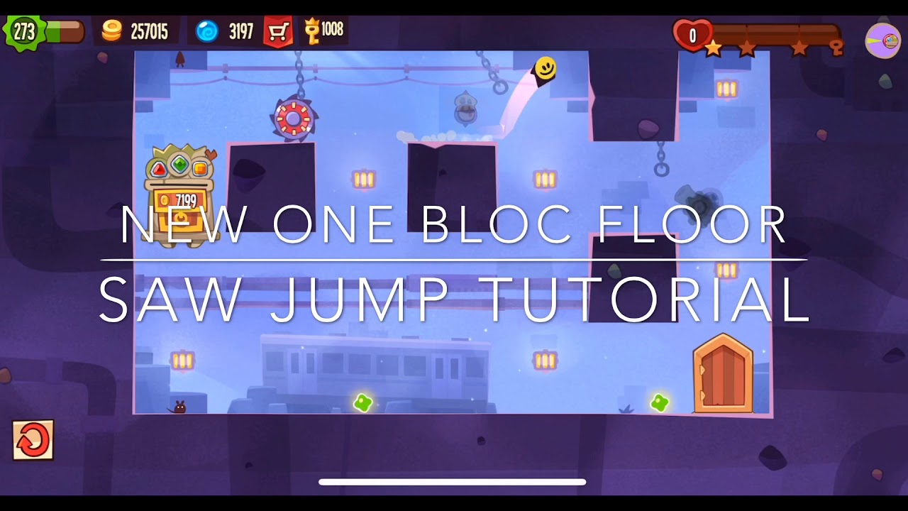King of Thieves - Saw Jump Tutorial ( one bloc floor right to left )