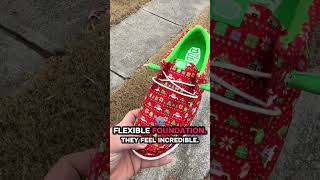 These HeyDude Holiday Sweater slip-ons bring cozy Christmas style and all-day comfort together in