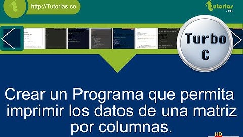 arrays – turbo C (matriz por columnas)
