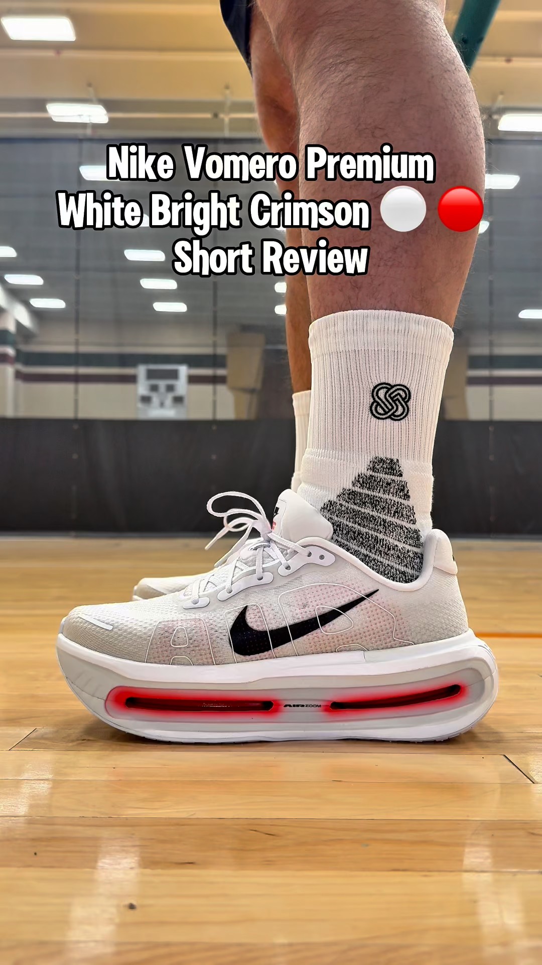Nike Vomero Premium “White Bright Crimson” Maximum cushion built