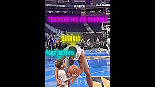 Giannis Wants His Kids To Dunk On Wemby 😂