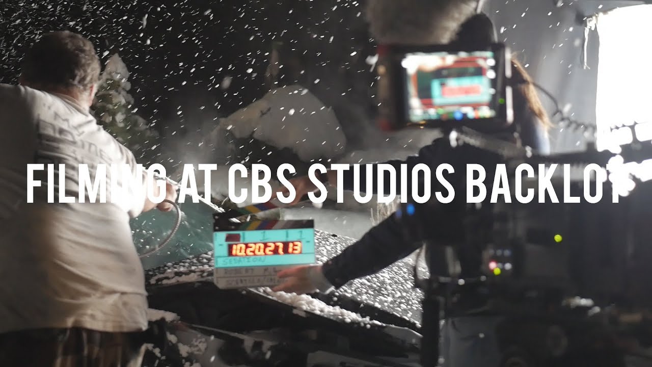 Filming a movie at CBS