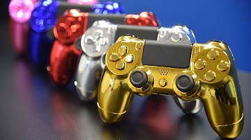 Chrome PS4 Custom Controllers / GOLD - SILVER PS4 Controllers