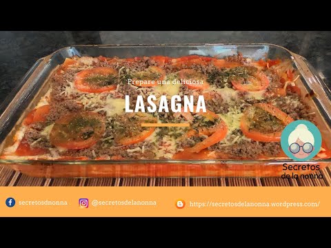 Video: Lasaña de carne