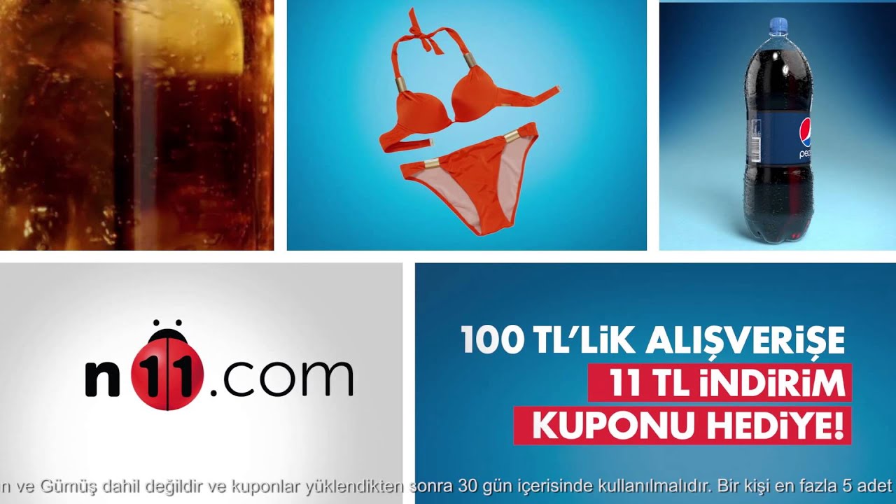 Pepsi, uğurlu geldi! n11.com'dan 11 TL hediye, şimdi Pepsi kapaklarının altında!