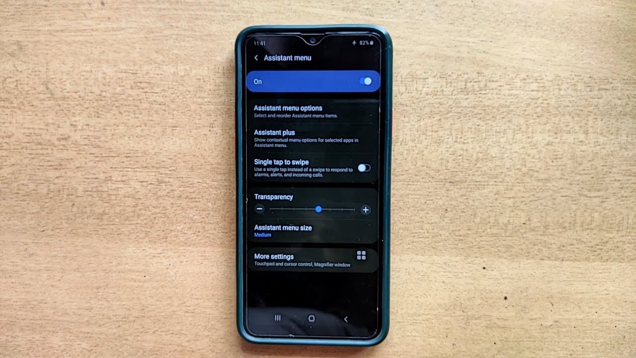 How To Adjust Assistant Menu Transparency In Samsung Galaxy Mobile ...