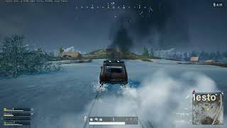 PUBG C4 on a car squad kill