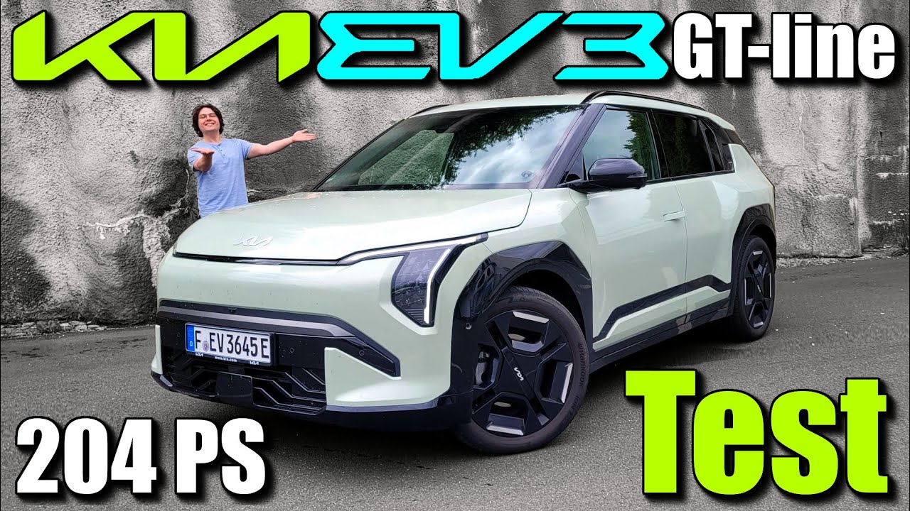 2025 Kia EV3 GT-line (204 PS) - Test - Daten Infos Review Meinung Testbericht deutsch