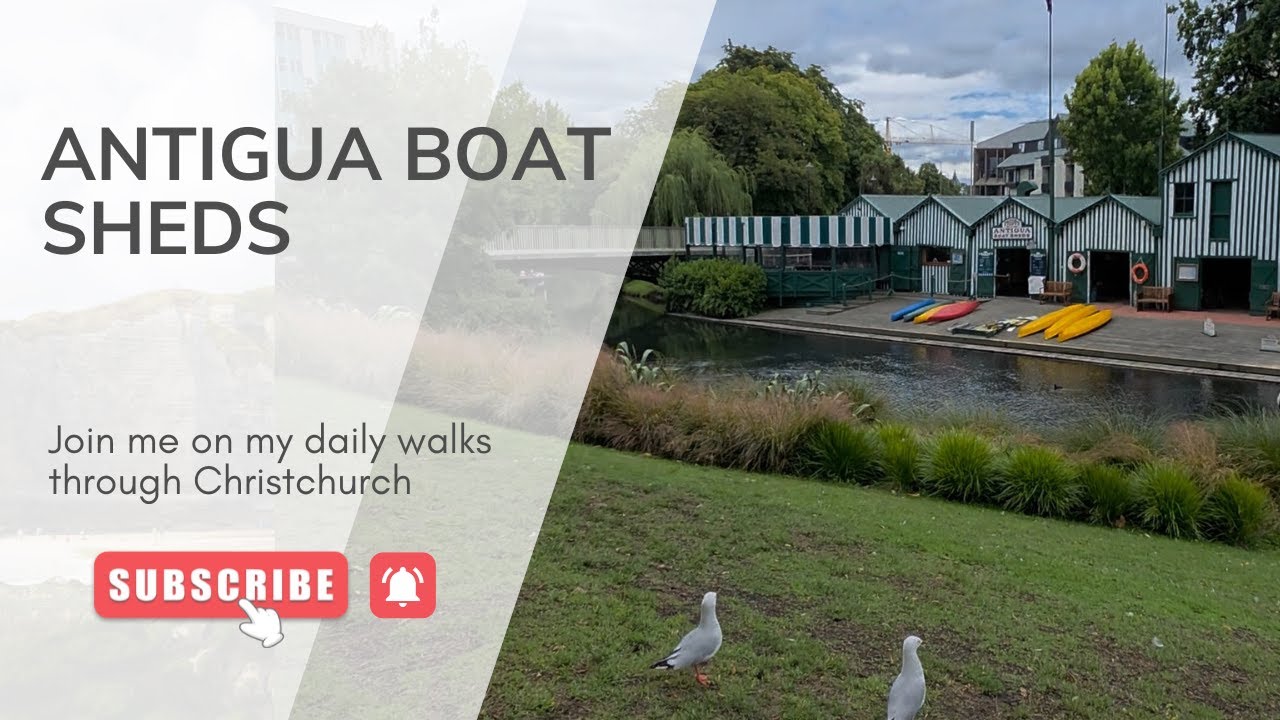 Antigua Boat Sheds - POV Walking in Christchurch City,  New Zealand