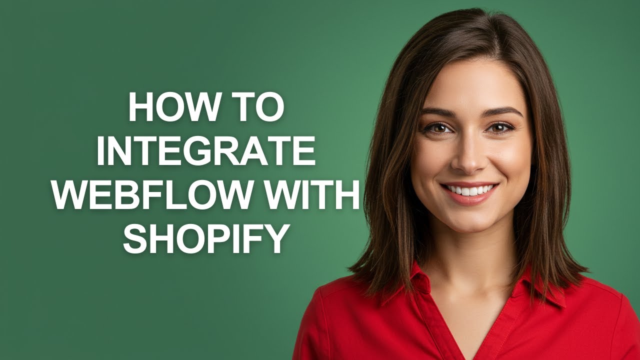 How To Integrate Webflow With Shopify - AshleyHowTo - YouTube