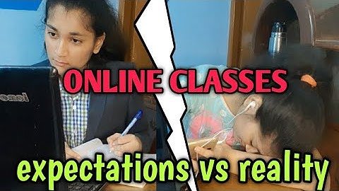ONLINE CLASSES expectations vs reality *very funny* | Rishika Awasthi